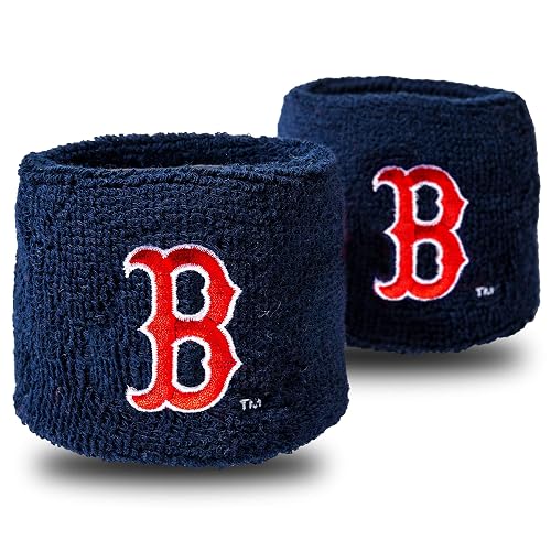 Franklin Sports MLB Team Licensed Baseball Wristbands - MLB Team Logo Sweat Wristbands - Great for Costumes + Uniforms - Pair