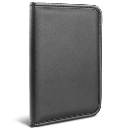 Samsill Professional Padfolio Mini, Organizador de Piel Sintética, 5 x 8 Pulgadas, Negro