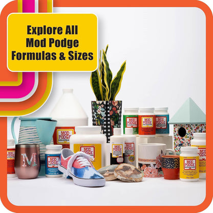 Mod Podge - Capa superior, pegamento todo en uno, sellador y acabado perfecto para preservar proyectos de arte y manualidades, rompecabezas de diamantes, CS27590, transparente