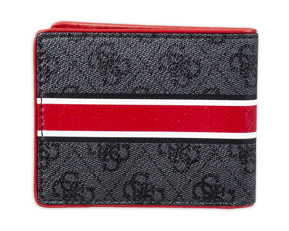 Guess portafolios delgada de piel para hombre