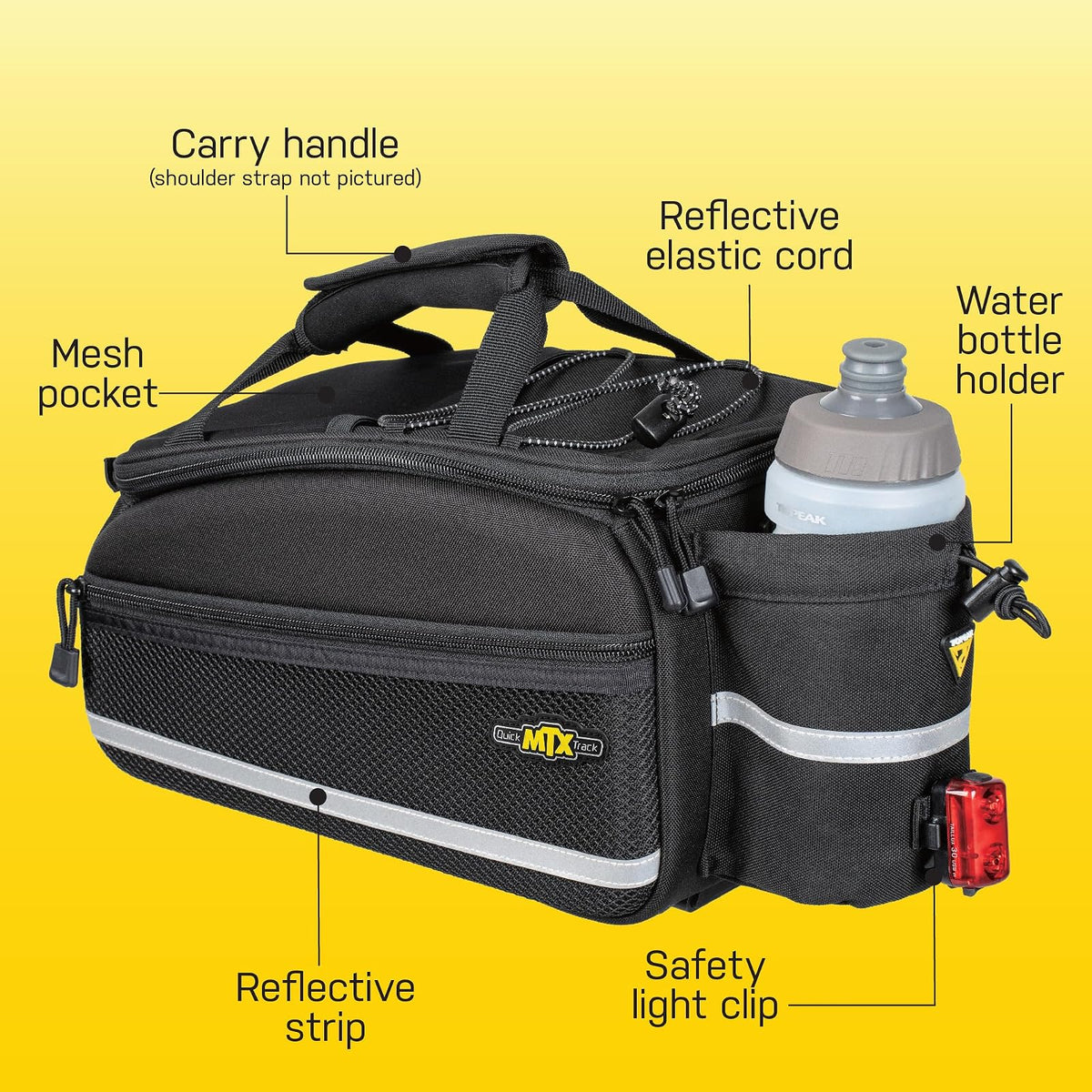 Topeak MTX - Bolsa para maletero EX, color negro, talla única