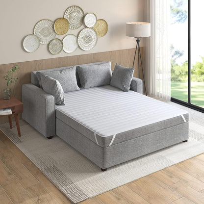 Comfort Classics Cojín de microfibra para sofá cama Frisco, blanco, 60 x 72 "