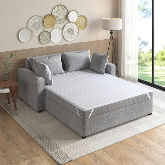 Comfort Classics Cojín de microfibra para sofá cama Frisco, blanco, 60 x 72 "