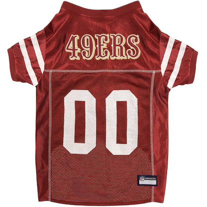 Pets First Jersey NFL para Perro y Gato, con Licencia Oficial - San Francisco 49ers - X-Grande