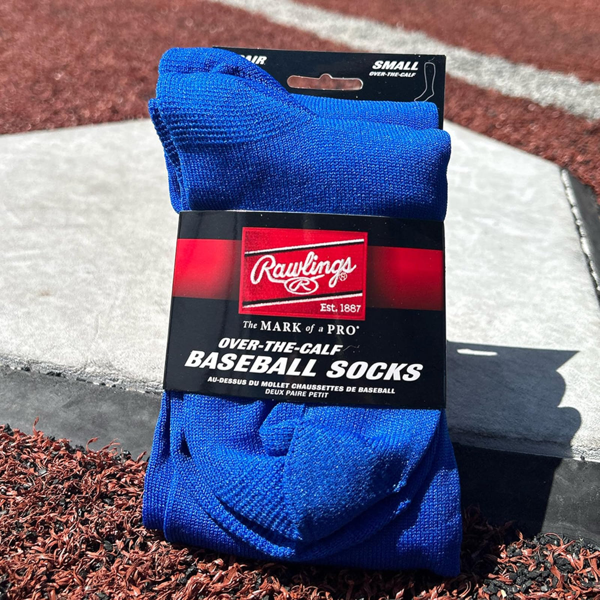 Rawlings - Calcetines atléticos | Béisbol/Softball | 2 pares | Varios tamaños/colores