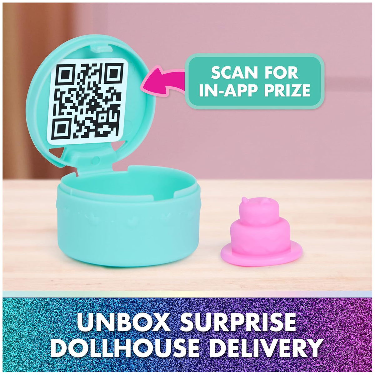 Gabby's Dollhouse: The Movie, Cakey's Sprinkle Cake-Tastic Kitchen, Toy Figure, & Dollhouse Accessories, Kids Toys for Girls & Boys Ages 3 and Up