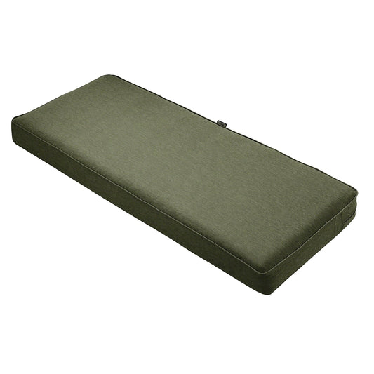 Classic Accessories 62-015-HFERN-EC - Cojín para banco (48 pulgadas de ancho x 18 pulgadas de profundidad x 3 pulgadas, helecho jaspeado