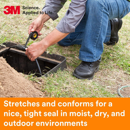 3M Scotch Super 33+ Cinta eléctrica – 3/4 pulgadas x 50 pies, vinilo de grado premium para todo tipo de clima, resistente a la abrasión, la humedad, la corrosión, los alcalinos, negro, 1 rollo