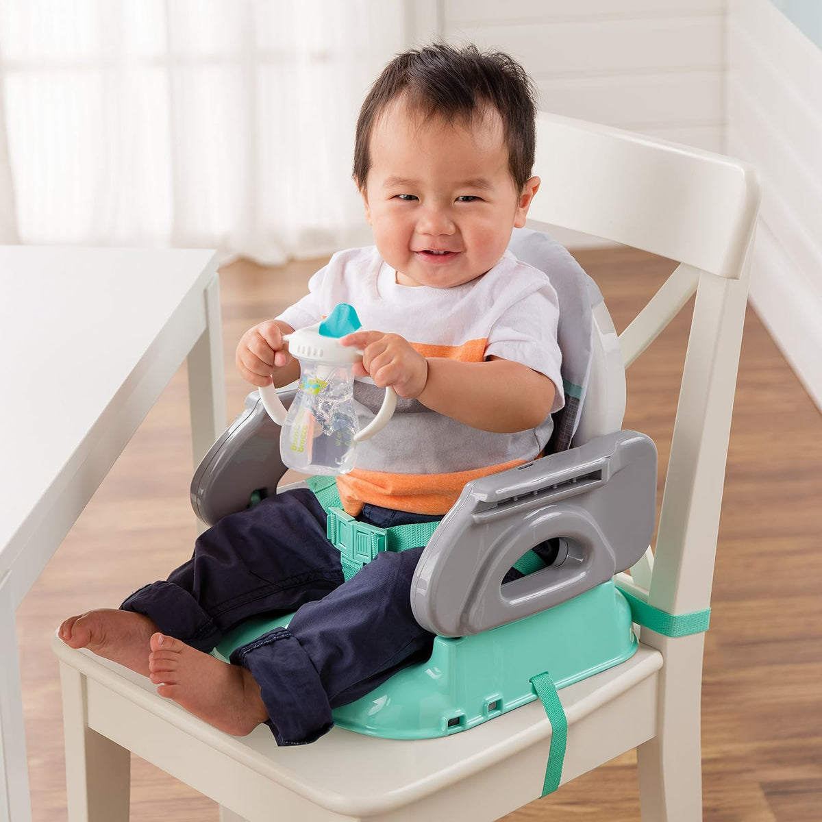 Summer Infant Deluxe Asiento Elevador para Bebé, Color Gris