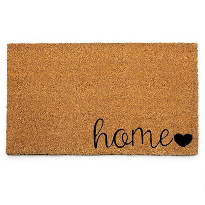 Plus Haven - Tapete de Coco para Puerta de Entrada para el hogar, 17.5 x 30 Pulgadas, Felpudo Resistente para Uso en Interiores y Exteriores, Duradero y ecológico