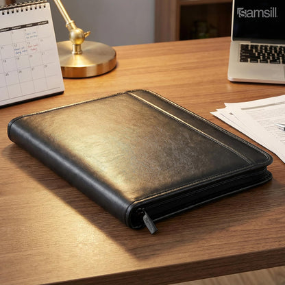 Samsill Padfolio Profesional Con Portapapeles, Carpeta de Anillos 0.5 Pulgadas y Funda Tablet 10.1