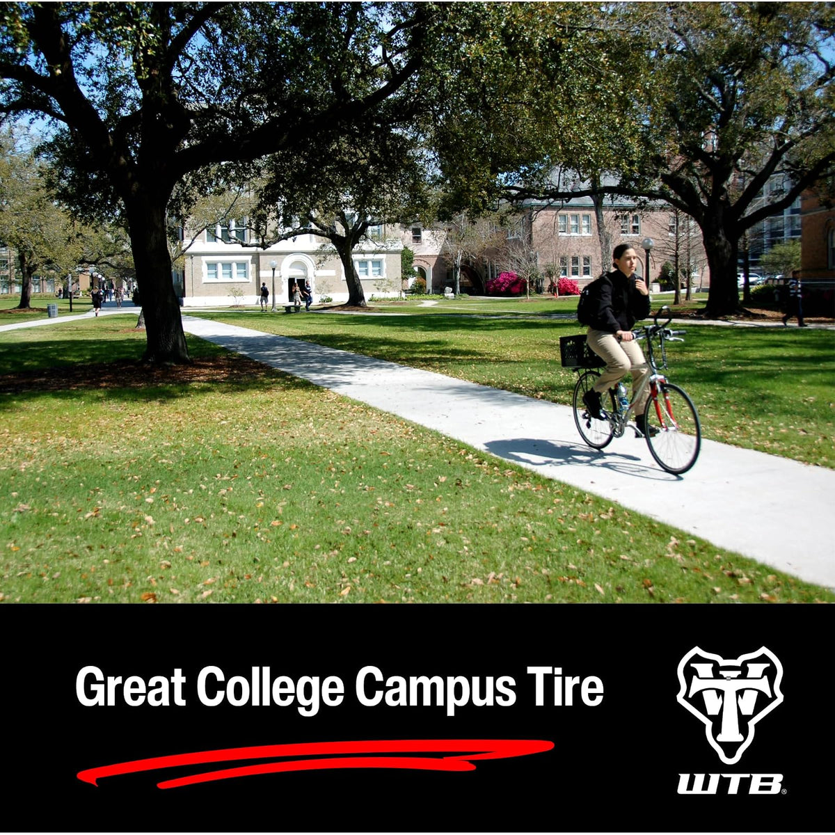 WTB ThickSlick 26” x 2.0” Urban Bike Tire, Wire Bead, Double Rubber for Longevity, Commuter Tire with Slick Tread Design, Superior Traction for Urban Riding