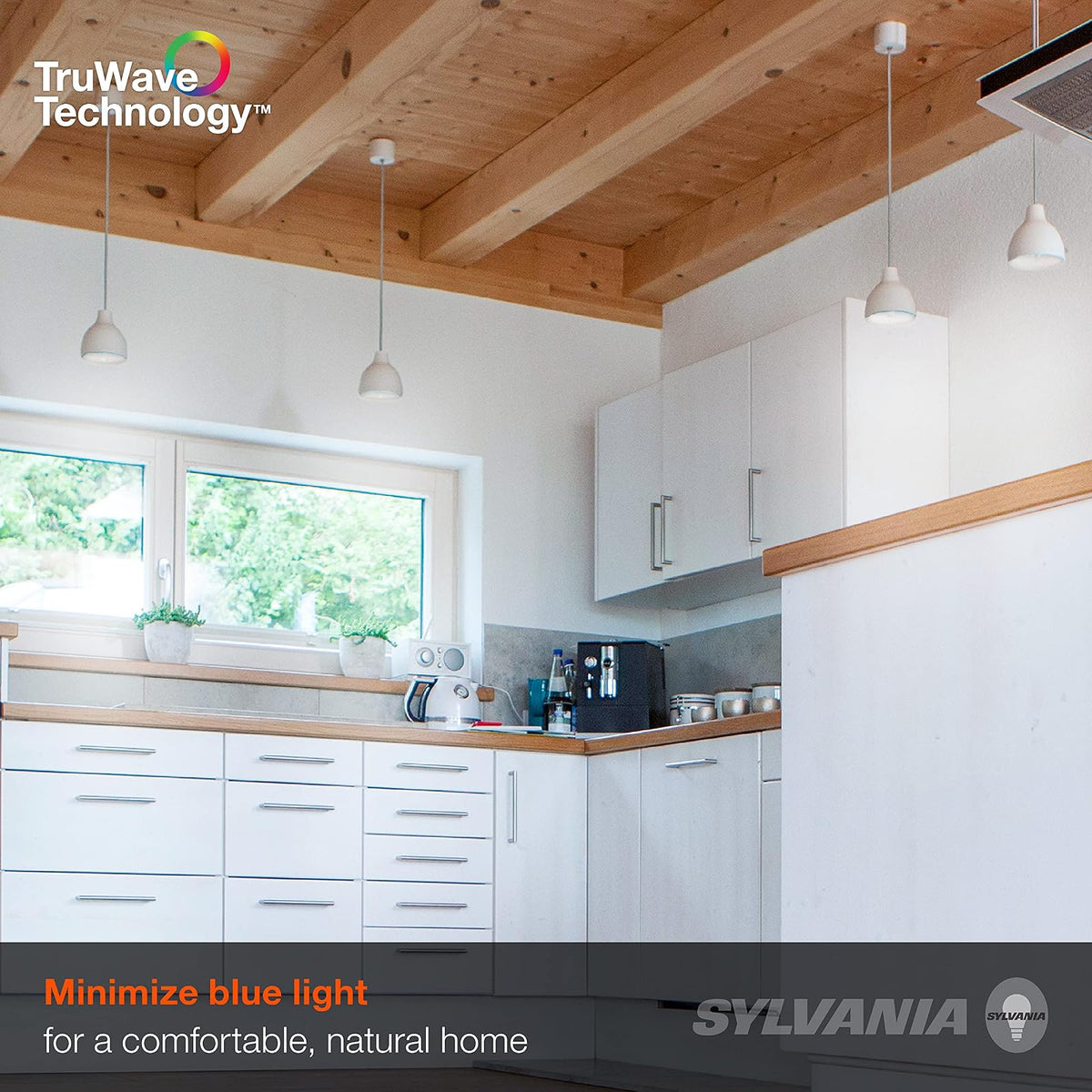 SYLVANIA LED TruWave Natural Series Decor G16.5 Bombilla de 60 W equivalente a 5.5 W, base de candelabro regulable esmerilado 5000 K, 2 unidades