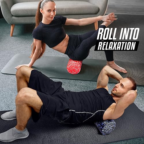 Yes4All Rodillo de Espuma Redondo de Alta Densidad EPP para Espalda, Rodillo de Ejercicio para Yoga, Pilates y Estiramientos - 30, 45, 60, 90 cm