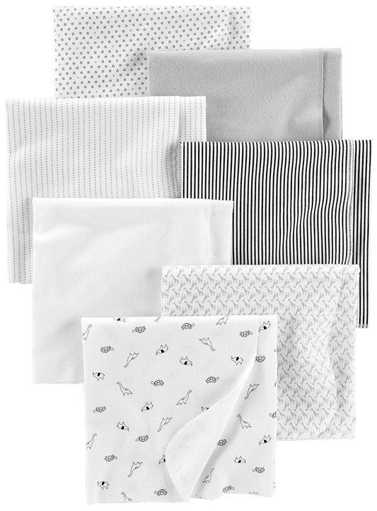 Simple Joys por Carter's Baby Paquete de 7 mantas de algodón para recepción
