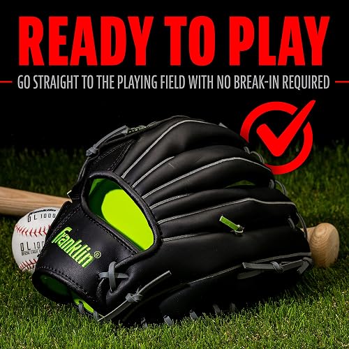 Franklin Sports Field Master Midnight Series - Guante de béisbol para diestros