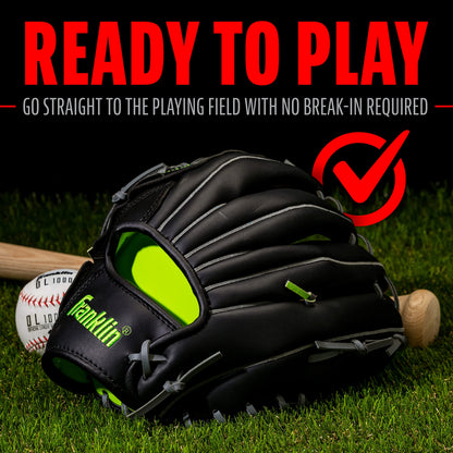 Franklin Sports Field Master Midnight Series - Guante de béisbol de 30,48 cm, para Zurdos