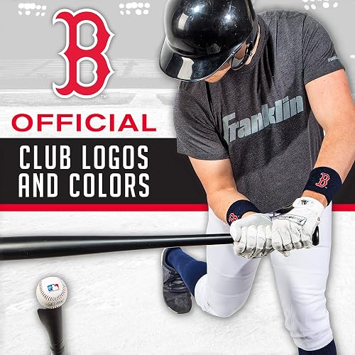 Franklin Sports MLB Team Licensed Baseball Wristbands - MLB Team Logo Sweat Wristbands - Great for Costumes + Uniforms - Pair