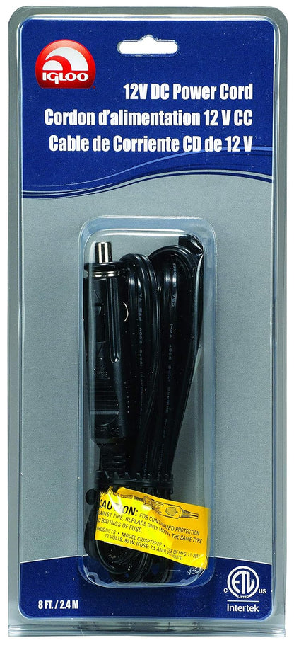 Igloo Cable de alimentación CC de 12 voltios, Negro (25121)