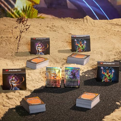 Magic: The Gathering Aetherdrift Commander - Paquete de Cubierta - 2 de Cada Cubierta (2 energía Viva + 2 poderosos eternos)