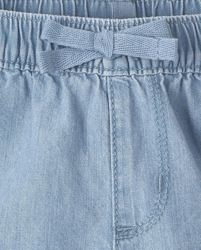 The Children's Place Pantalones Cortos para niñas pequeñas, Paquete de 3 Pantalones Cortos para Niñas