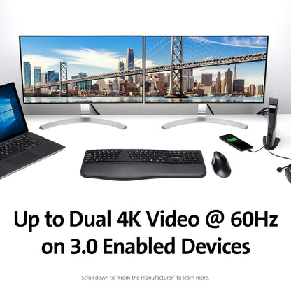 Kensington SD4100v Universal Dual 4K USB 3.0 Estación de Acoplamiento (K38255NA)