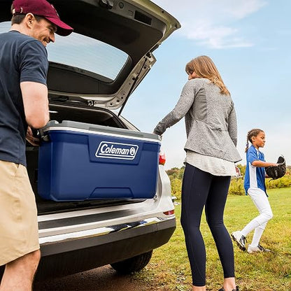 Coleman Hielera 66L 70QT Color Azul Serie 316 Mantiene el Hielo por Días Construcción Duradera de Fácil Agarre 2179159