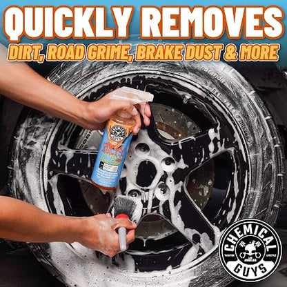 Chemical Guys CLD105 Gel limpiador de ruedas cítricas pegajoso seguro para todos los tipos de ruedas) funciona en automóviles, camiones, SUV, motocicletas, caravanas y más, 128 onzas líquidas 1 galón)