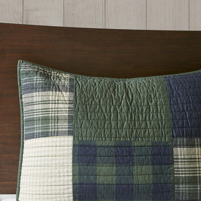 Woolrich Mill Creek - Juego de edredón Reversible, Estilo cabaña invertido a Color sólido, Colcha Ligera para Todas Las Estaciones, Capa de Ropa de Cama acogedora, Fundas a Juego, tamaño King/Cal