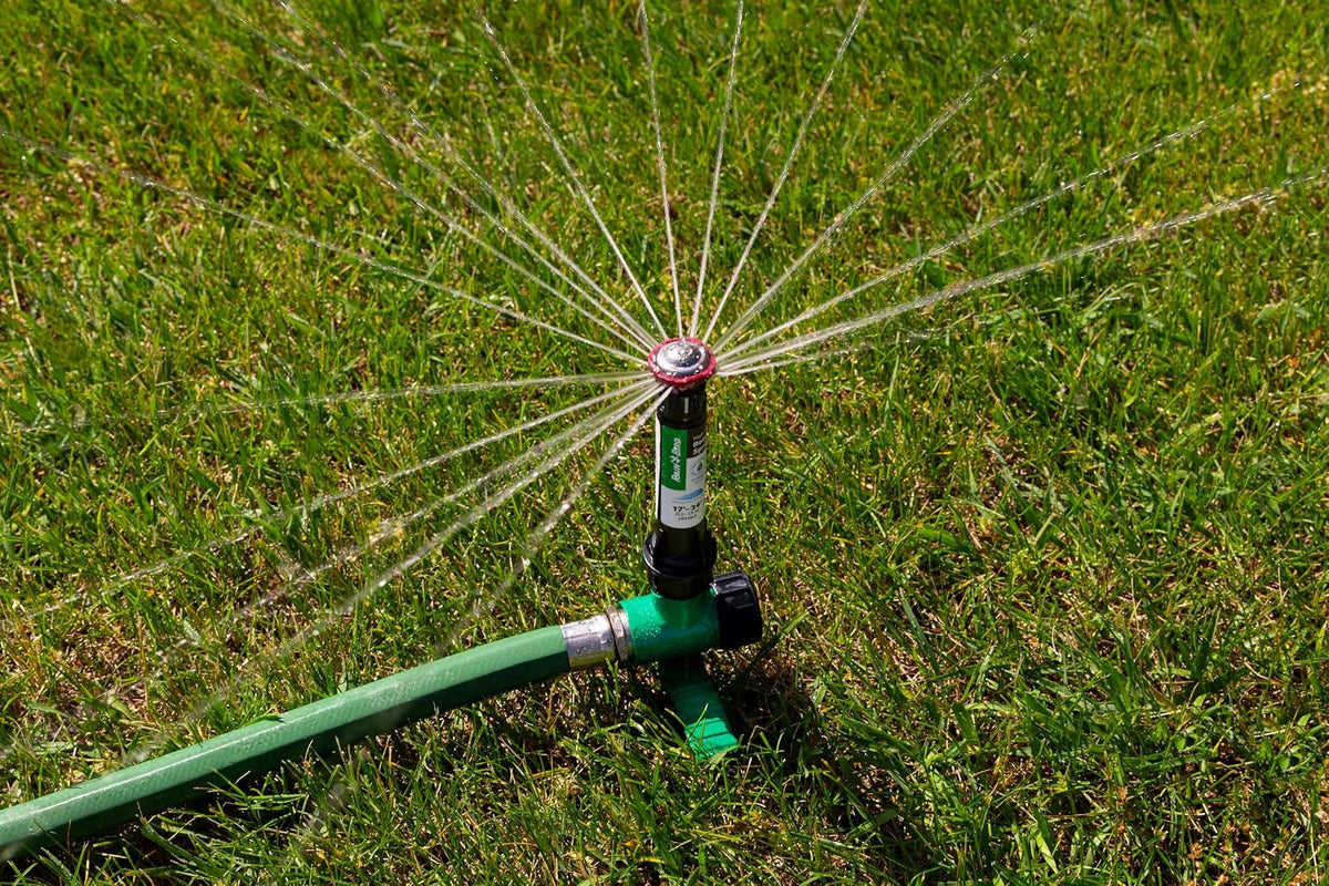 Rain Bird RVANSP - Aspersor Giratorio Profesional de Alta eficiencia en Espiga de Metal Grande, Ajustable a Mano, patrón de 45° - 270°, Distancia de pulverización de 17 pies - 24 pies