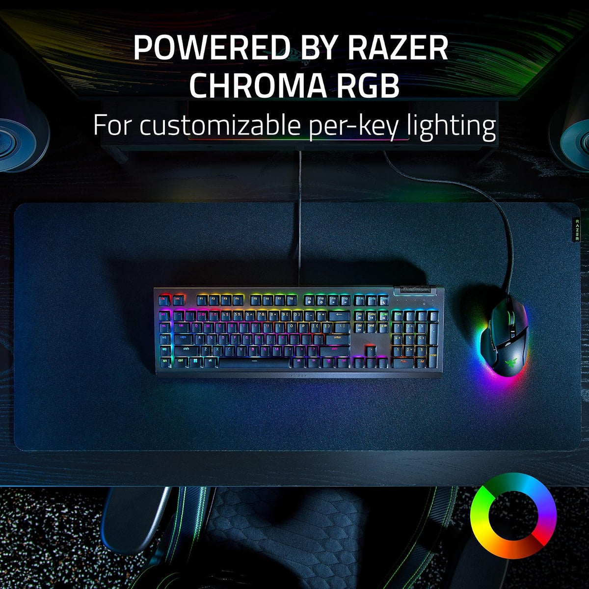 Razer V4 X - Teclado mecánico Gaming Chroma RGB, Yellow Switch
