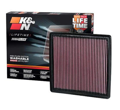 K&N Filtro de Aire de Repuesto Lavable 33-2385