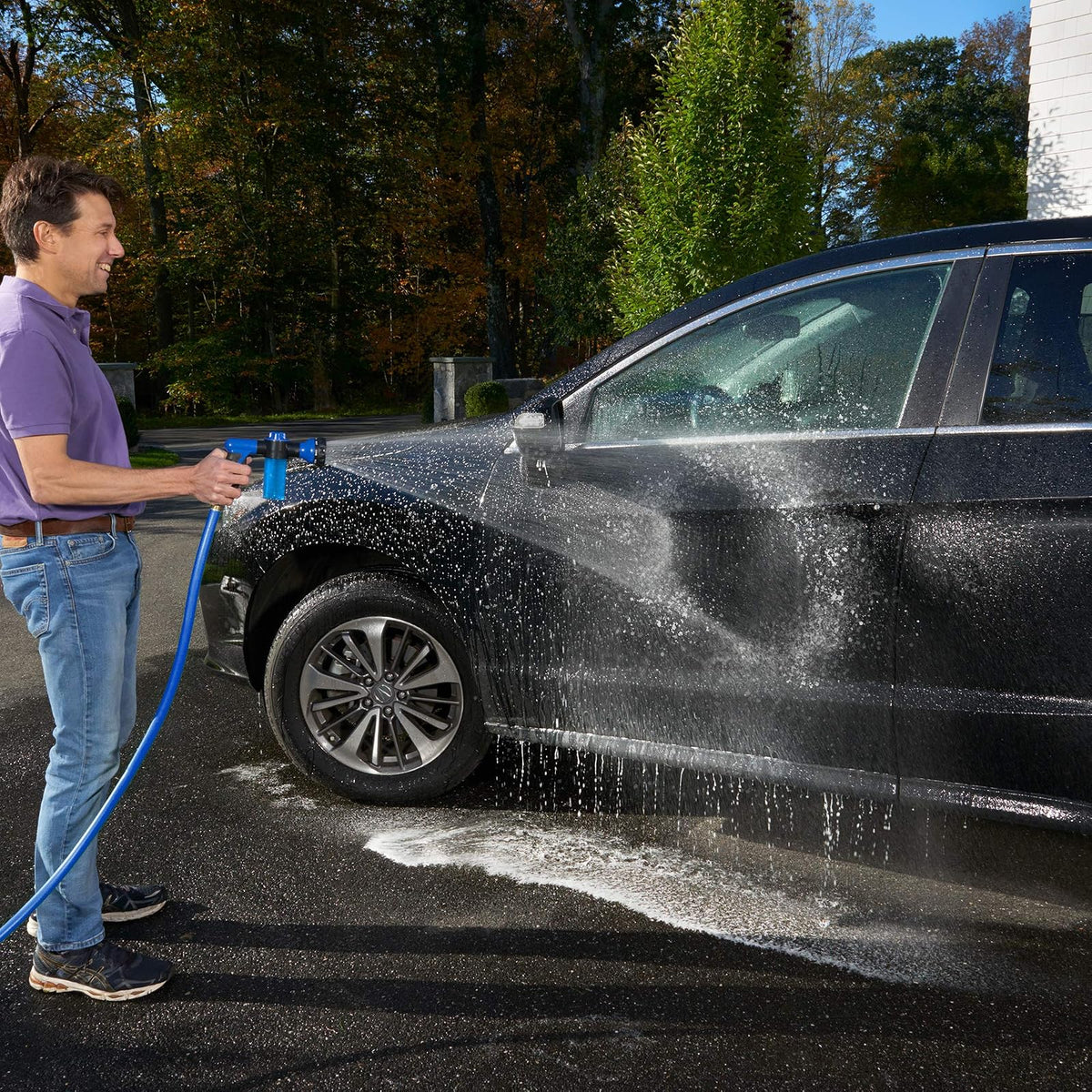 Unger Professional Rinse 'n' Go Sistema de Lavado de Autos sin Manchas con Filtro de Desionización, 975450