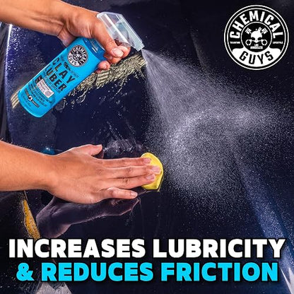 Chemical Guys OG Clay Bar & Lubber Kit Lubricante Sintético, Uso Ligero/Medio, 473 ml (2 Artículos), Amarillo