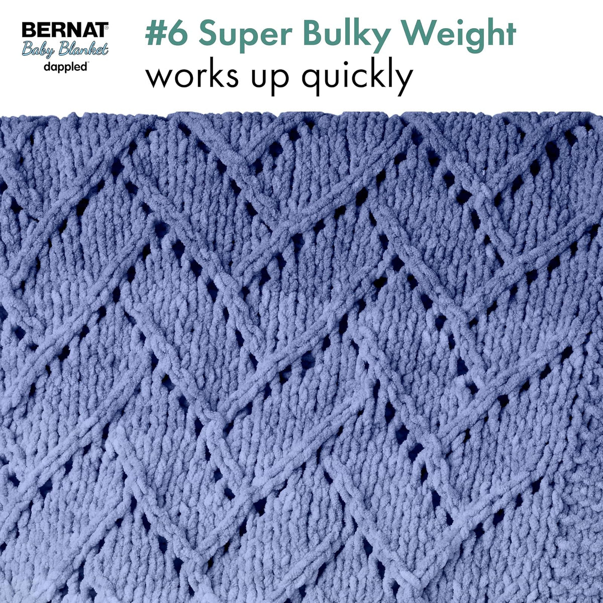 Bernat - Manta para bebé, color verde selva, 2 unidades de 300 g/10.5 oz, poliéster, 6 súper voluminosos, 220 yardas, tela/ganchillo