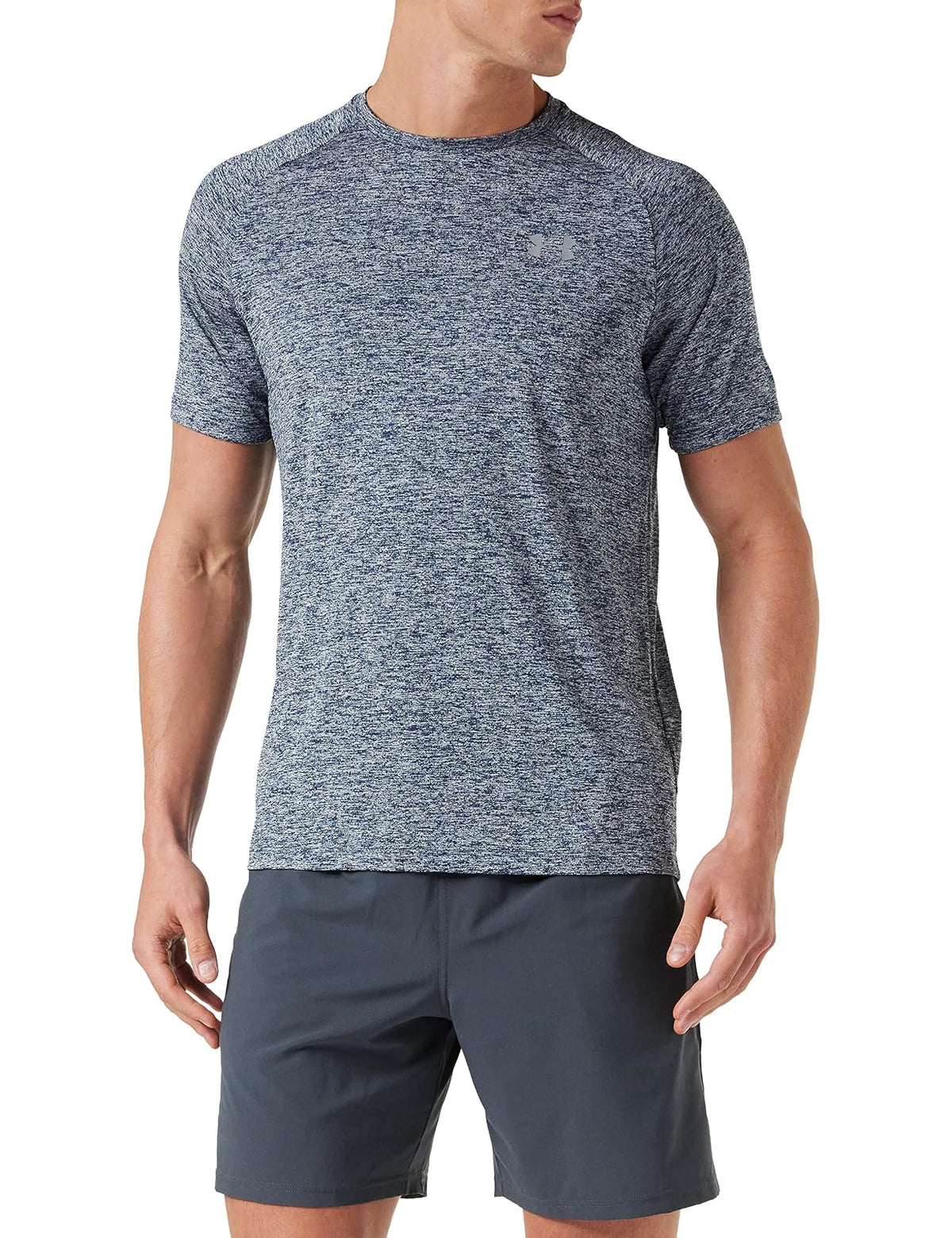 Under Armour Tech 2.0 Playera de Entrenamiento para Hombre - Azul (Azul Academy (408) - Grafito) - 3XL Alto - Sólido