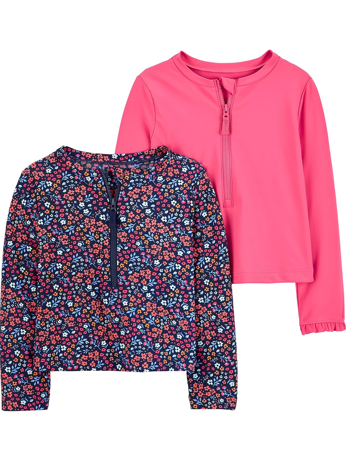 Simple Joys by Carter's 2-Pack Assorted Rashguard Sets Camisa de protección de Sarpullido bebés niñas