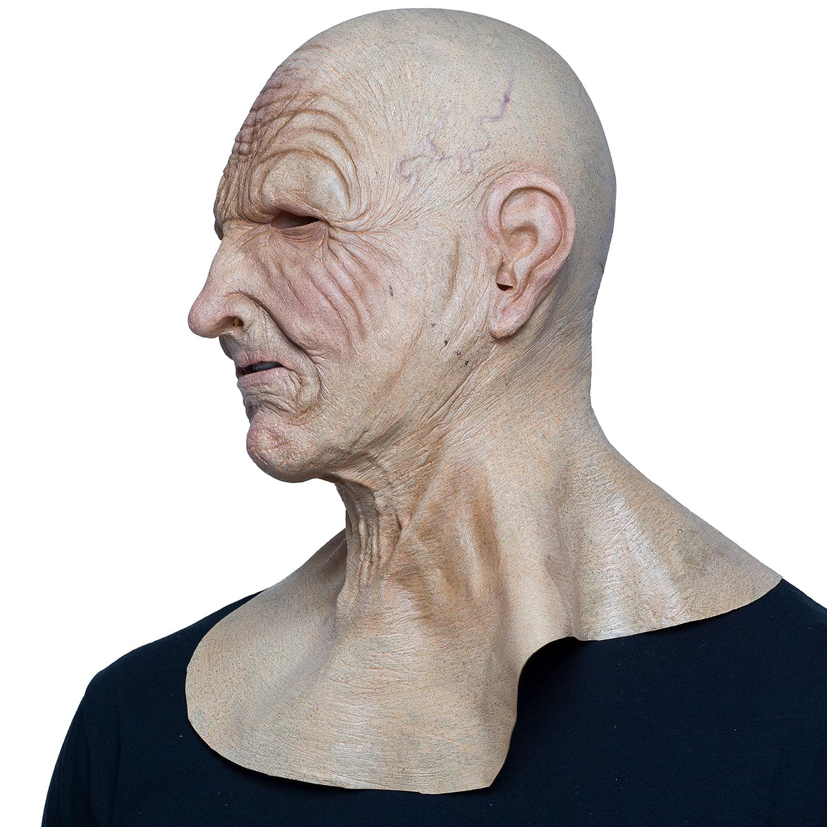 Elder Man, Máscara Divertida de Imitación de Hombre Adulto, Máscaras de Viejos Abuelos Ideal para Halloween y Fiestas de Disfraces