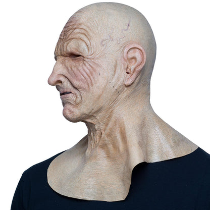 Elder Man, Máscara Divertida de Imitación de Hombre Adulto, Máscaras de Viejos Abuelos Ideal para Halloween y Fiestas de Disfraces