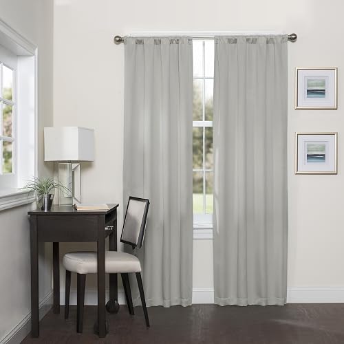 Eclipse Darrell Panel de Cortina, Gris, 37x63 Inches, 1, 1