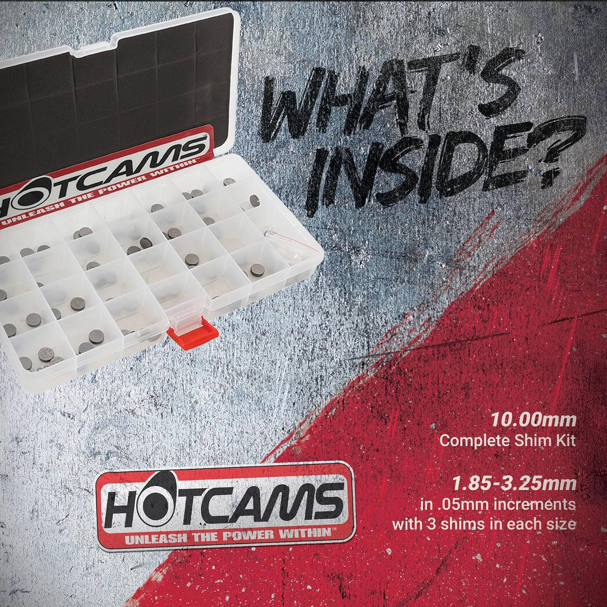 Hot Cams Kit Completo de cuñas de válvula HCSHIM31 de 10 mm para Varias KTM Adventure Street Super Duke y Enduro Dirt Bikes
