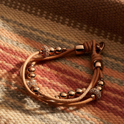 Fossil Pulsera de Latón para Mujer