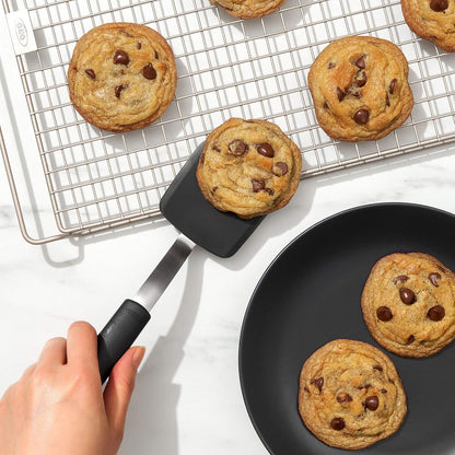 OXO Good Grips 1147100 Silicone Cookie Spatula, 4 pulgadas/10.16 cm, Gris