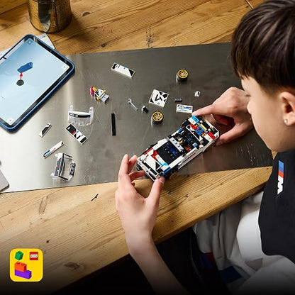 LEGO Speed Champions BMW M3 (E30) – Kit de Construcción para Niños y Niñas a Partir de 9 Años – Auto BMW de Juguete con Minifigura de Piloto – Réplica de Vehículo – 77263
