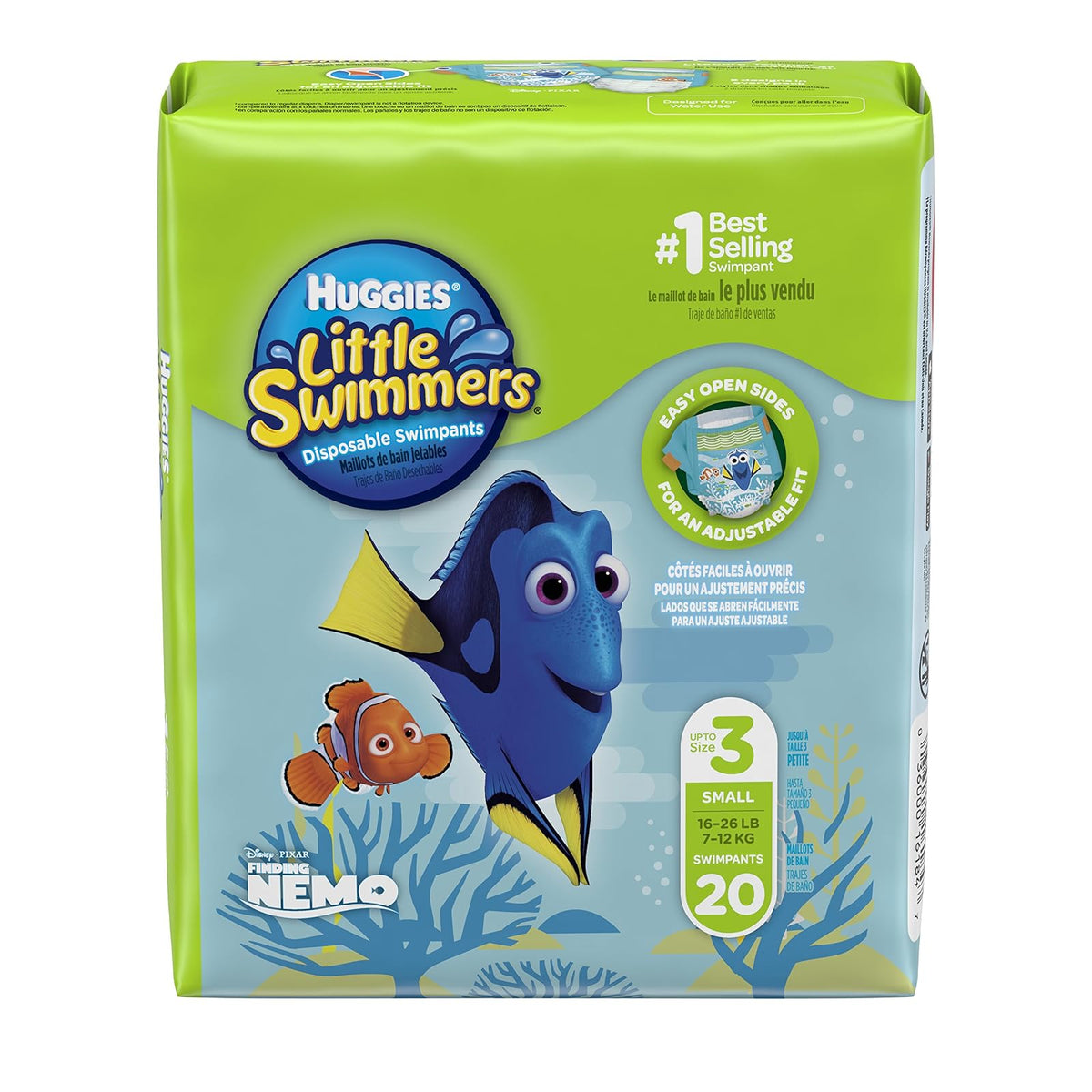 Huggies Little Swimmers Disposable Swim Pants, Size Small, 20 Count (Pack of 4)