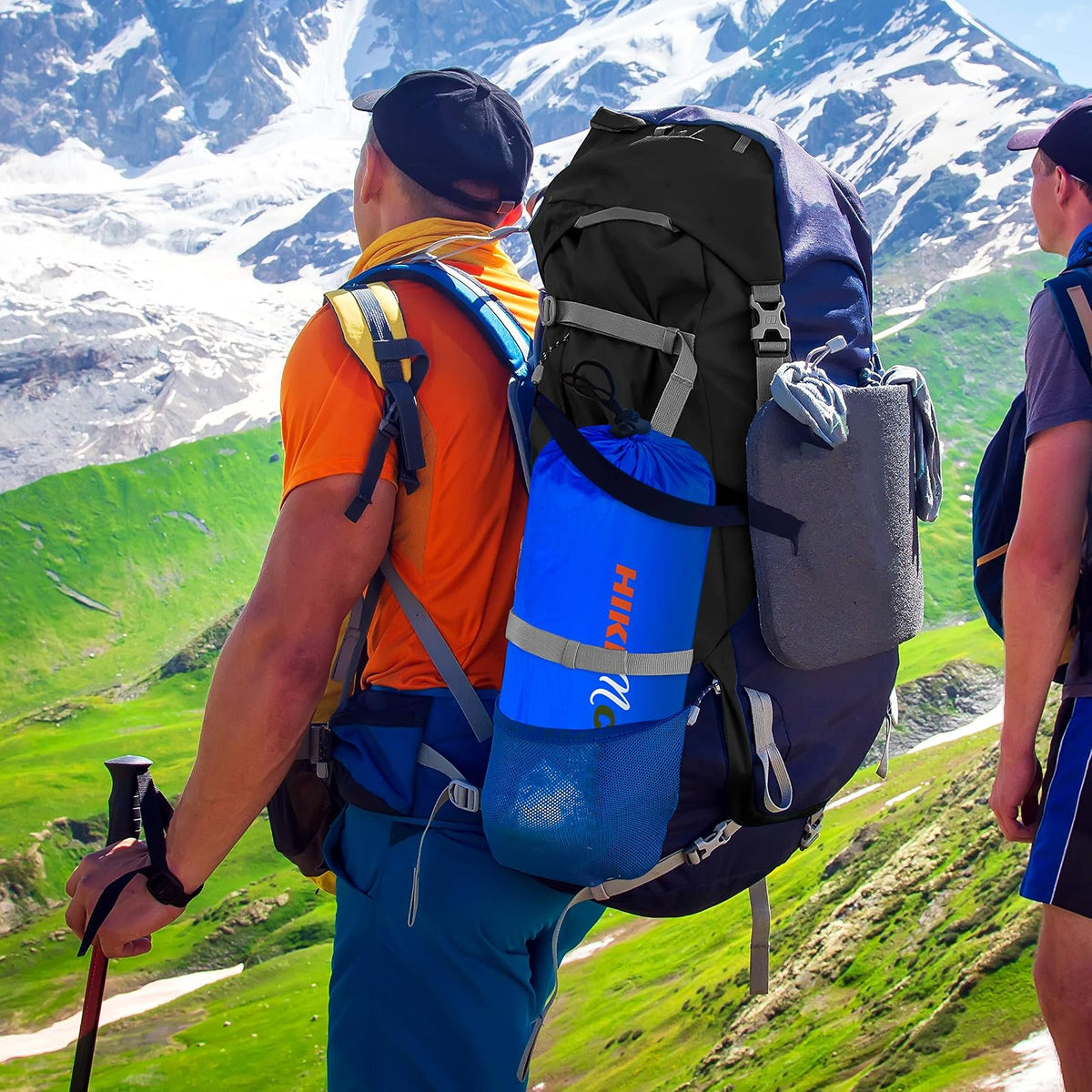 SereneLife Colchoneta Inflable para Dormir Almohada Incorporada, Resistente a Desgarros, Bolsa de Transporte para Camping, Senderismo y Excursionismo