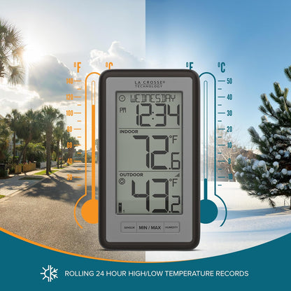 La Crosse Technology WS-9160U-IT Digital Thermometer with Indoor/Outdoor Temperature