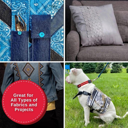 Proyectos cosidos con la SINGER 4423: acolchados, cojín decorativo, chaqueta vaquera y arnés para mascota