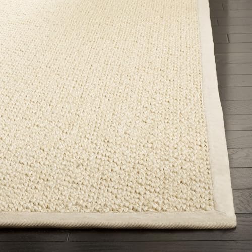 Safavieh, Alfombra Sisal Natural Fiber Collection, NF525A-2, Crema, 60.96 cm x 91.44 cm