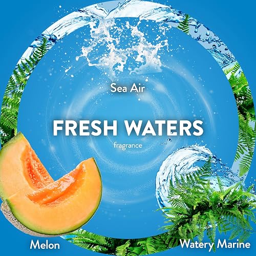 Air Wick Aromatizante de Ambiente Continuo, Fresh Waters, 5 repuestos de 20 ml c/u